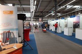 Leere Gänge auf der Reisemesse in Erfurt im November 2020