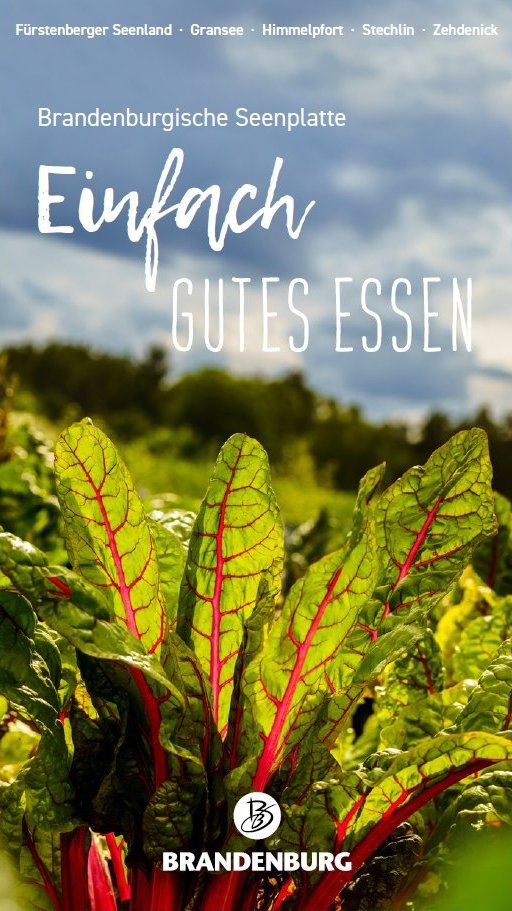 Das Bild zeigt das Titelbild des Genussbroschüre "Einfach gutes Essen"